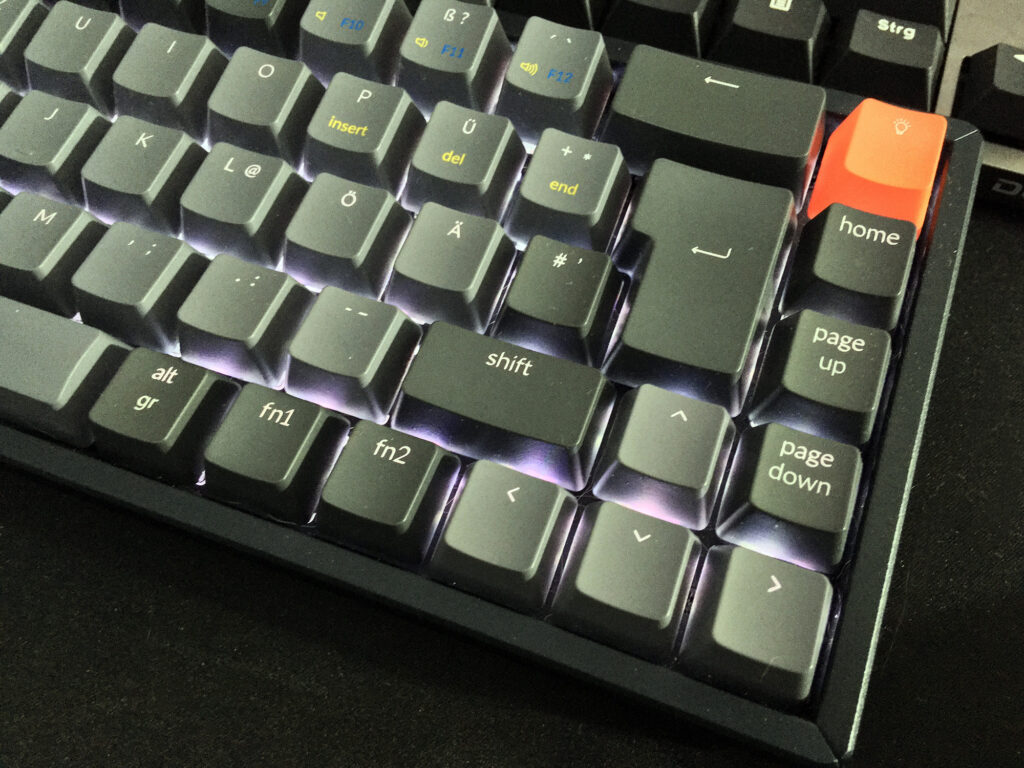 keychron k6 tastatur led