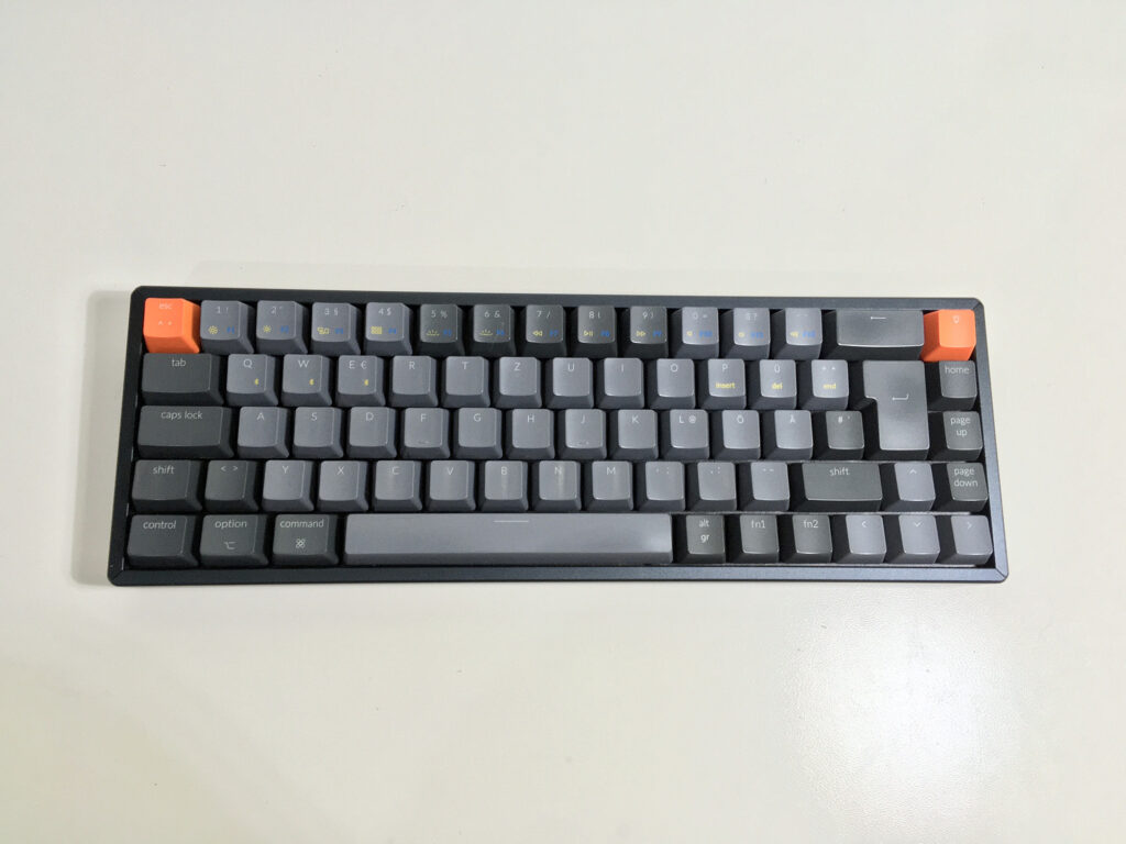 keychron k6 tastatur oben