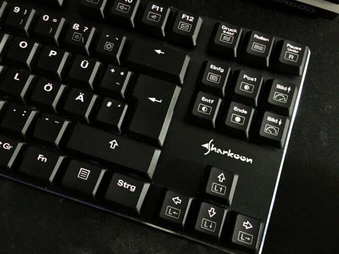 Klare, deutliche LED Beleuchtung der Tastatur