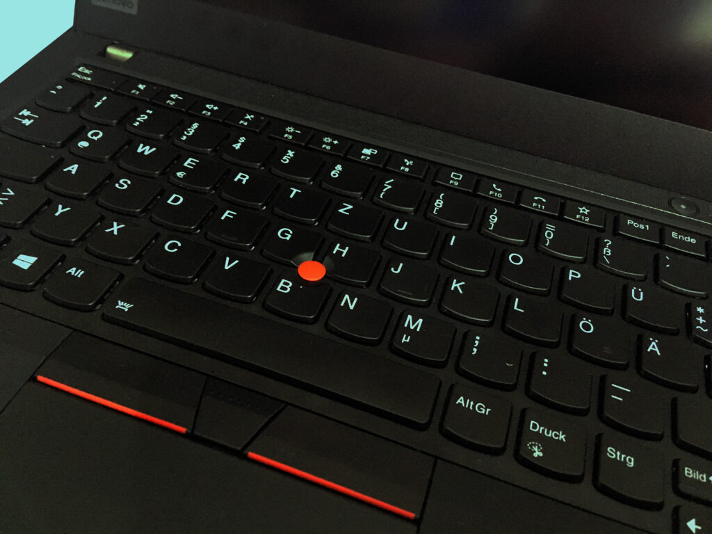 thinkpad t14 tastatur nahaufnahme